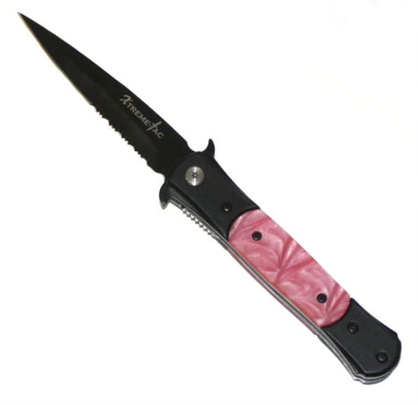 Cart2Cart AO Pink Pearl Stiletto Folding Knife XT466CSP |