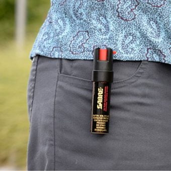 SABRE Advanced Compact Pepper Spray with Clip – 3-in-1 Pepper Spray, CS Tear Gas & UV Marking Dye – Maximum Police Strength OC Spray, 10-Foot (3M) Range, 35 Bursts – Optional Practice Spray SABRE Advanced Compact Pepper Spray with Clip – 3-in-1 Pepper Spray, CS Tear Gas & UV Marking Dye – Maximum Police Strength OC Spray, 10-Foot (3M) Range, 35 Bursts – Optional Practice Spray |